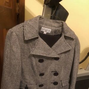 Sharagano Women's Black And White Blazer Jacket 8